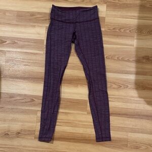 Purple Patterned Lululemon Leggings